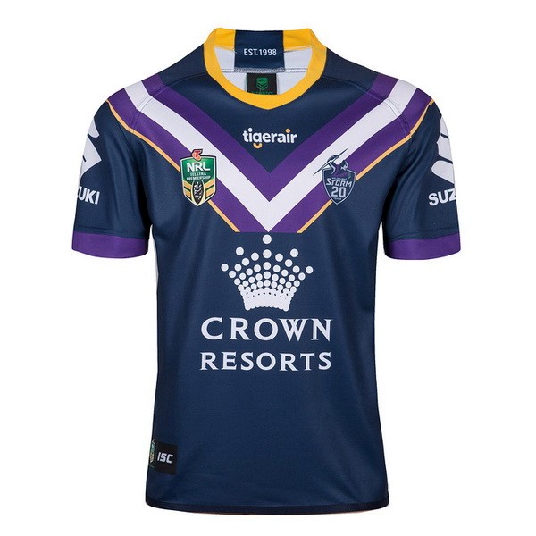 Tailandia Camiseta Melbourne Storm 1ª 2018 Azul